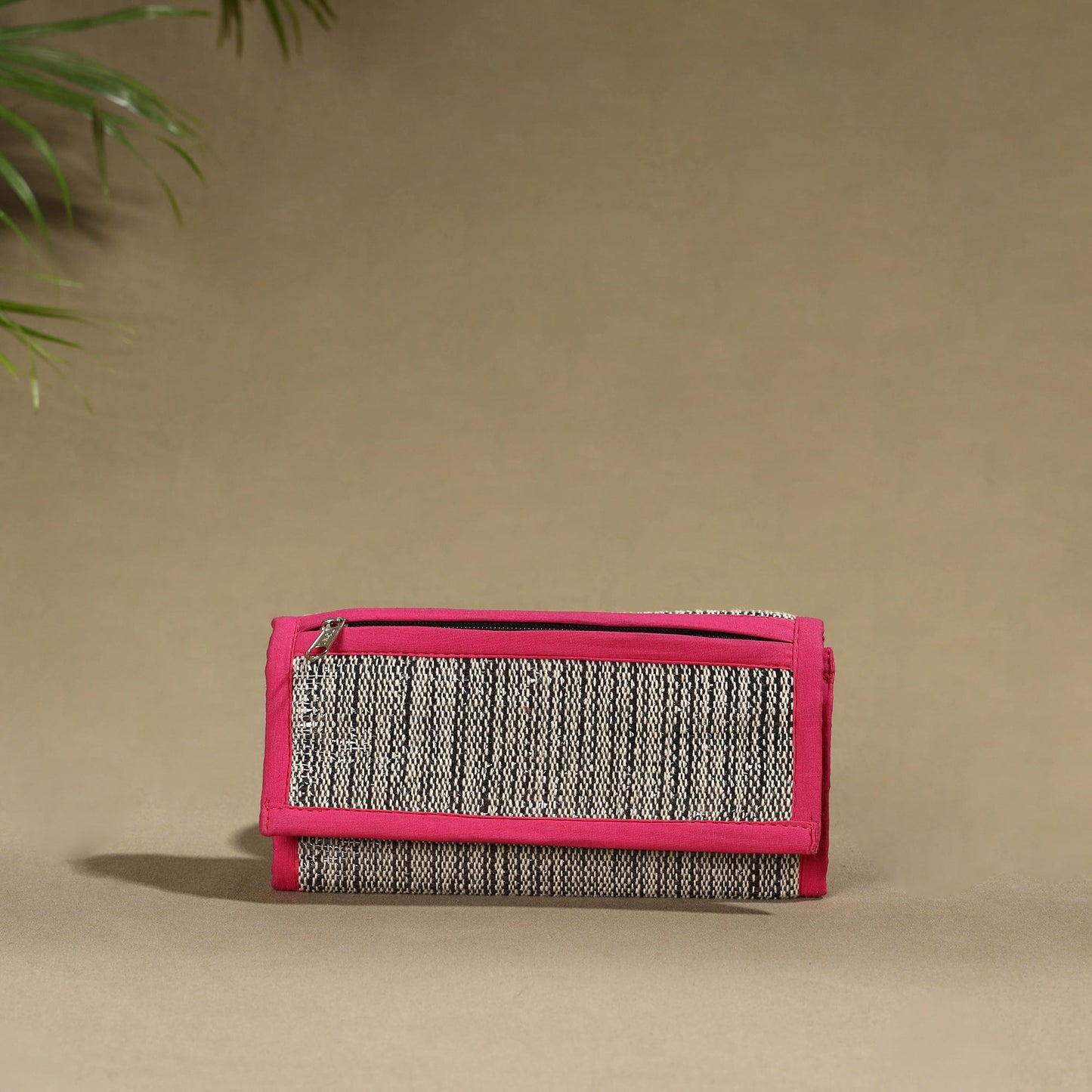 Pink Handcrafted Audio Tape Clutch Wallet