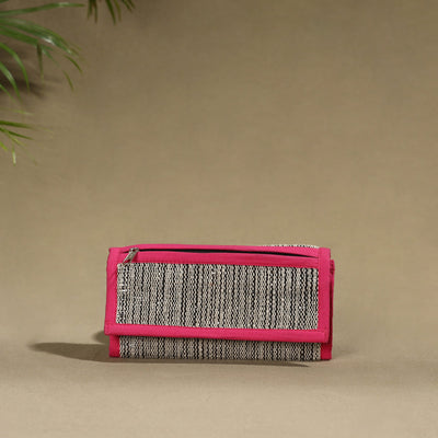 Pink Handcrafted Audio Tape Clutch Wallet