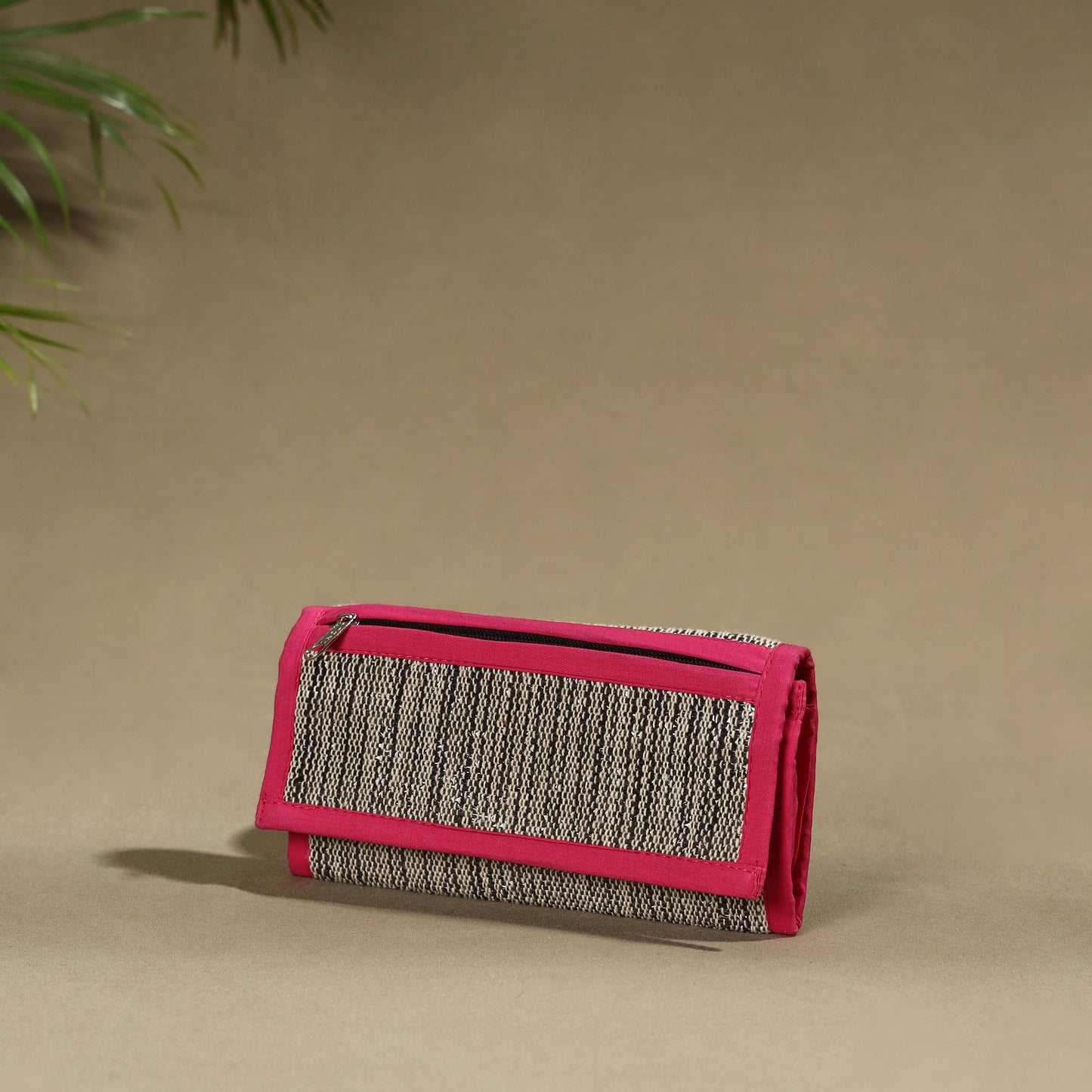 Pink Handcrafted Audio Tape Clutch Wallet