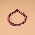 Purple Handcrafted Bead & Thread Work Patwa Anklet
