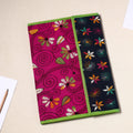 Pink Handcrafted Bengal Kantha Work File Folder