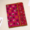 Pink Handcrafted Bengal Kantha Work File Folder