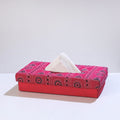  Pink Bengal Kantha Work Handcrafted Tissue Box