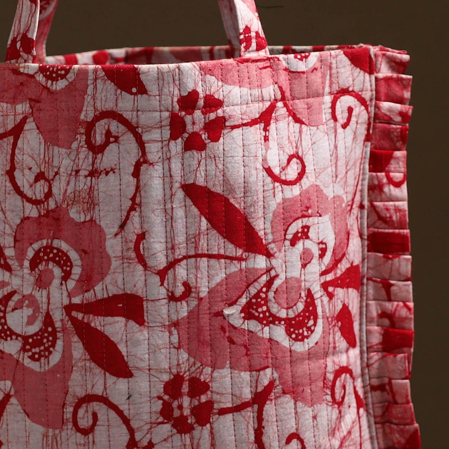 Handcrafted Cotton Frill Jhola Bag