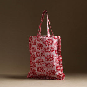 Pink - handcrafted cotton frill jhola bag 45