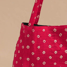 Pink - handcrafted cotton jhola bag 02