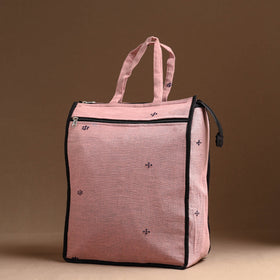 Pink Handcrafted Cotton Shopping Bag 10