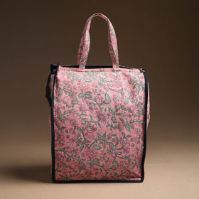Pink Handcrafted Cotton Shopping Bag 13