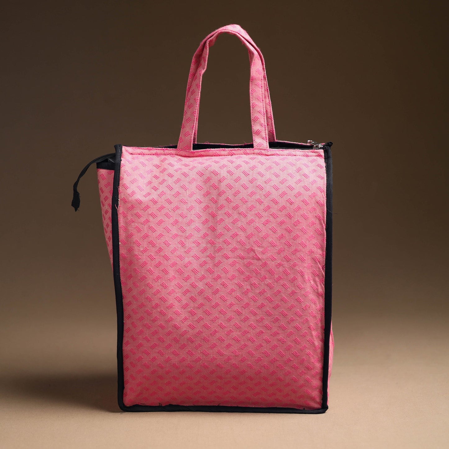 Pink Handcrafted Cotton Shopping Bag 16