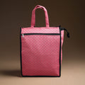 Pink Handcrafted Cotton Shopping Bag 16