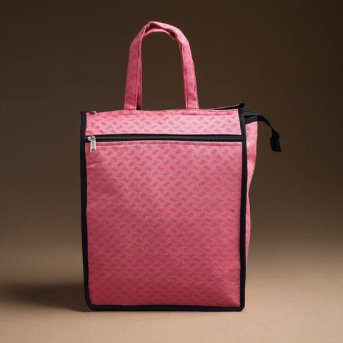 Pink Handcrafted Cotton Shopping Bag 16