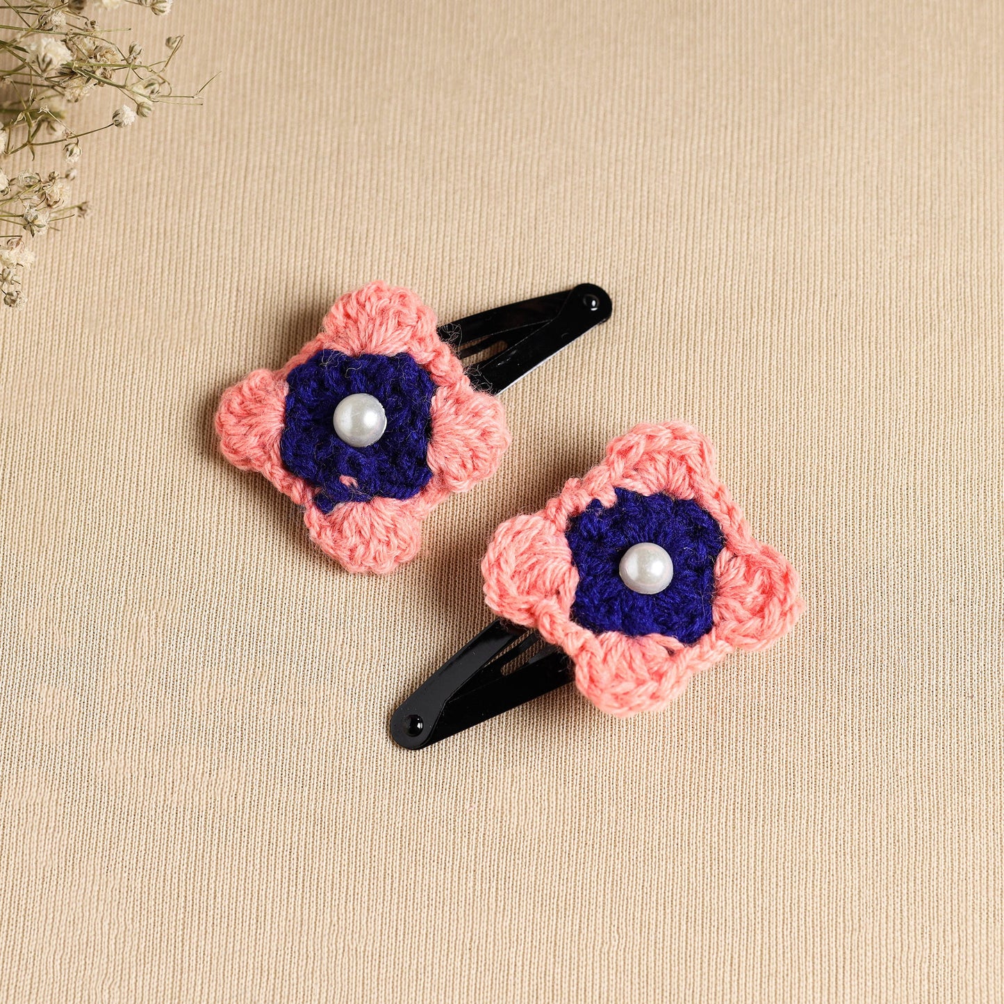 Butterfly Hair Clips for Women – Crochet Set