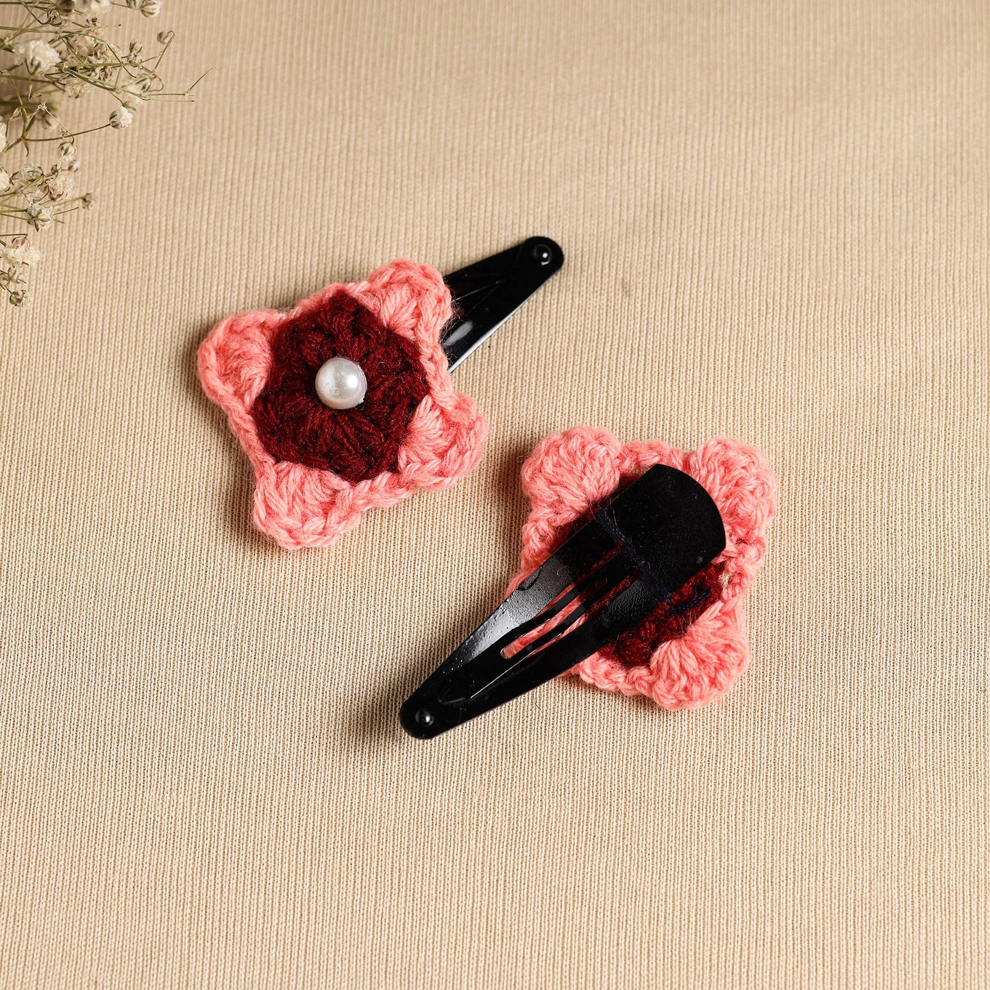 Butterfly Hair Clips for Women – Crochet Set