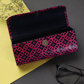 Pink Handcrafted Embossed Leather Spectacle Case 08
