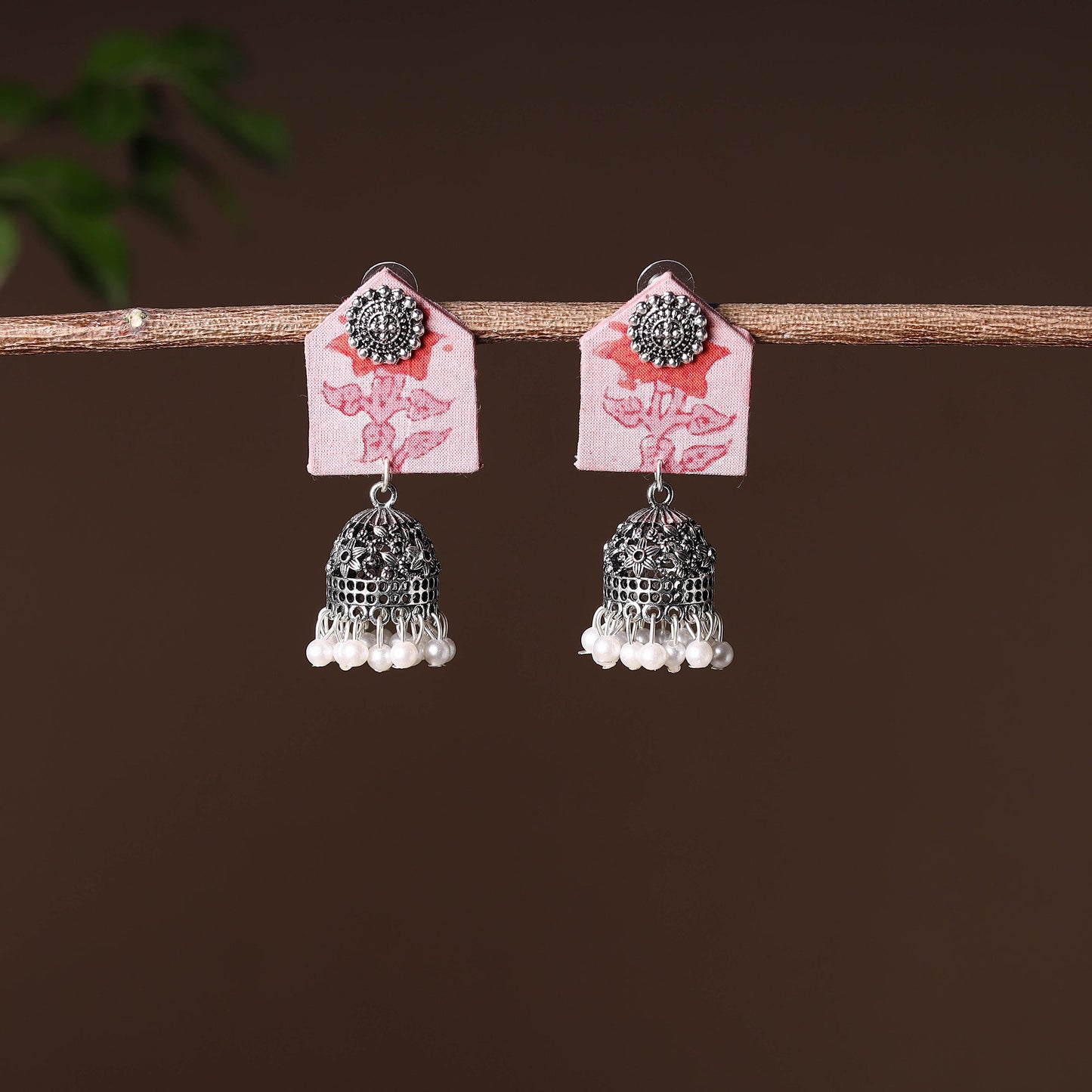  Handcrafted Fabart GS Jhumki Earrings