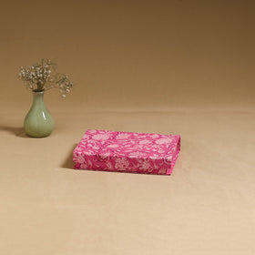 Pink - handcrafted floral organizer stationery kit 60