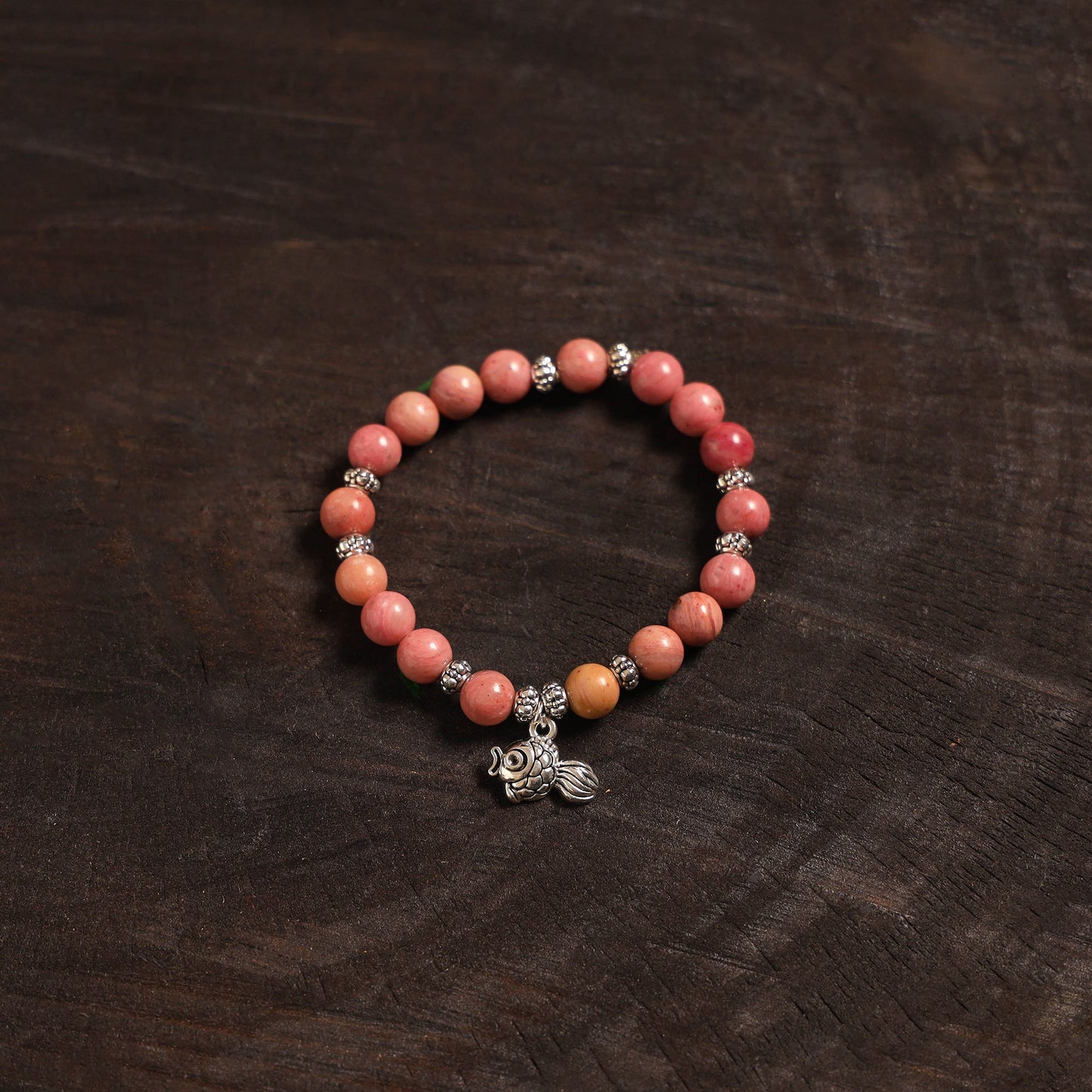 Handcrafted glass stone bracelet 14