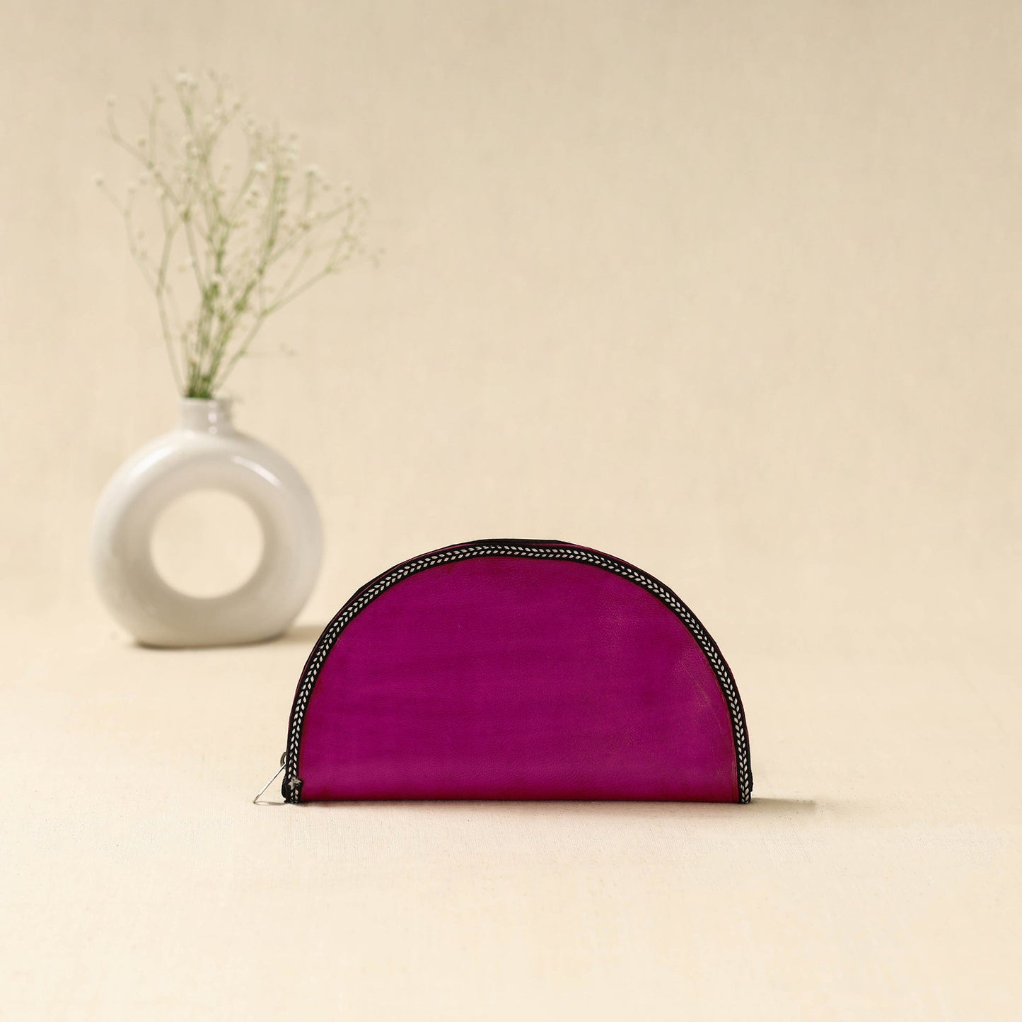 Handcrafted kutch leather clutch / wallet 50