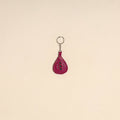 Pink - handcrafted kutch leather keychain 01