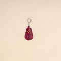 Pink - handcrafted kutch leather keychain 04