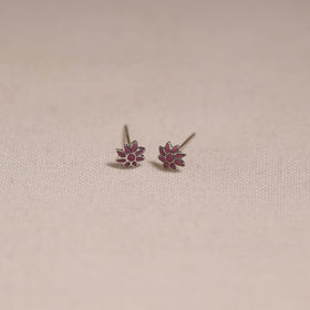 Handcrafted paka meenakari stud earrings 06