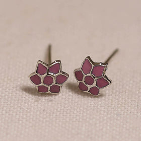 Handcrafted paka meenakari stud earrings 09