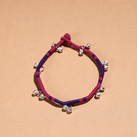 Handcrafted Patwa Thread & Ghungroo Work Anklet 11 