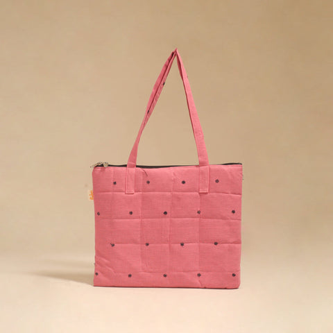 Handcrafted quilted handbag 28