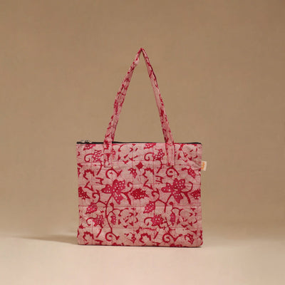 Handcrafted quilted handbag 46