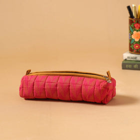 Handcrafted quilted pencil pouch 05