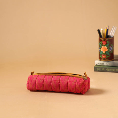 Handcrafted quilted pencil pouch 05