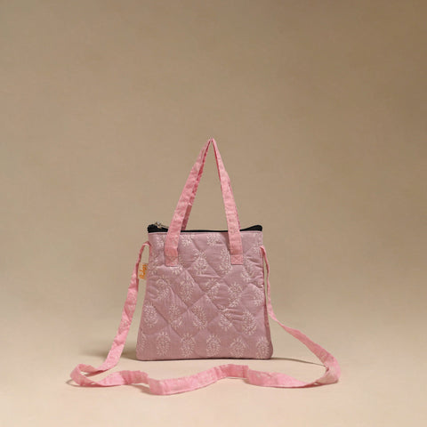 Handcrafted quilted sling bag 03