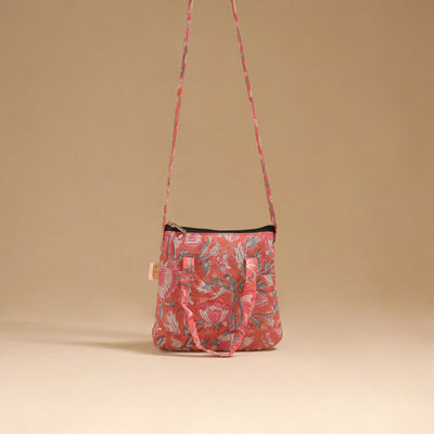 Handcrafted quilted sling bag 09