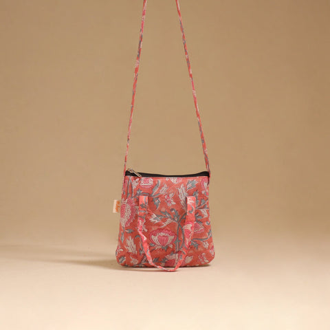 Handcrafted quilted sling bag 09