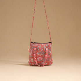 Handcrafted quilted sling bag 09