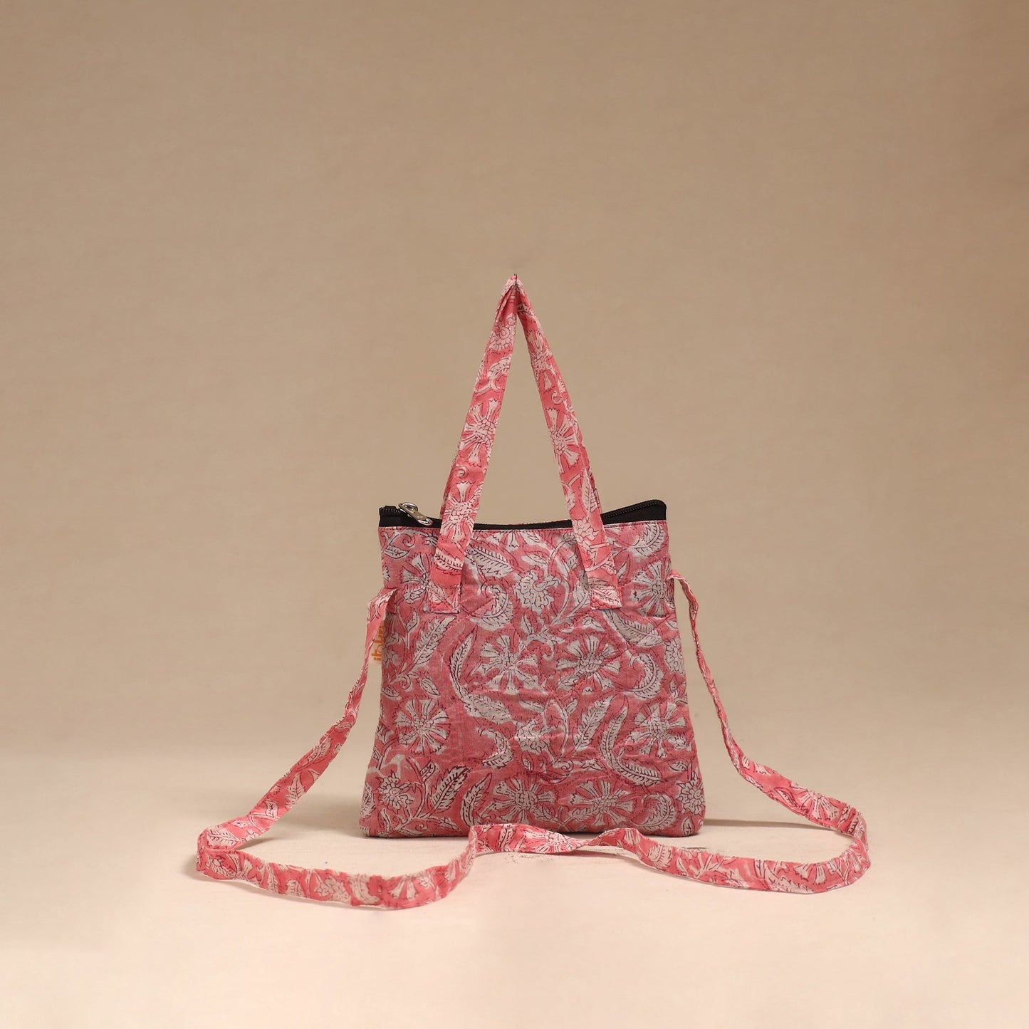 Handcrafted quilted sling bag 10