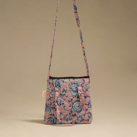 Handcrafted quilted sling bag 10