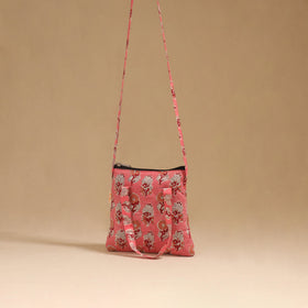 Handcrafted quilted sling bag 12