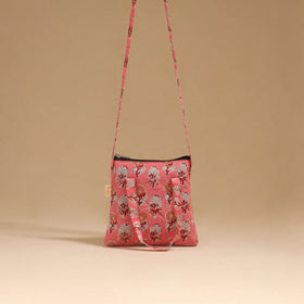 Handcrafted quilted sling bag 12