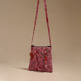 Handcrafted quilted sling bag 13