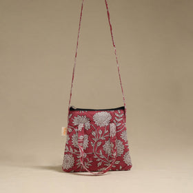 Handcrafted quilted sling bag 13