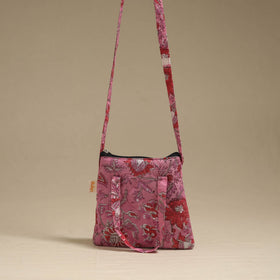 Handcrafted quilted sling bag 15