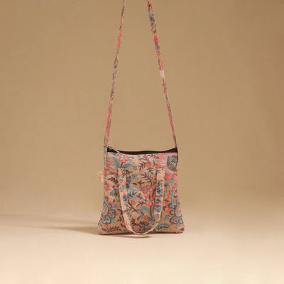 Handcrafted quilted sling bag 15
