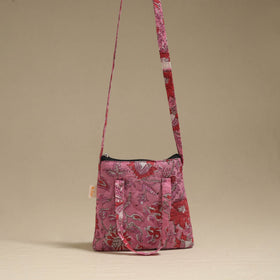 Handcrafted quilted sling bag 15
