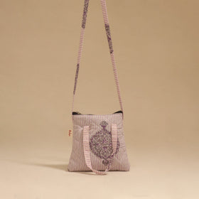 Handcrafted quilted sling bag 29