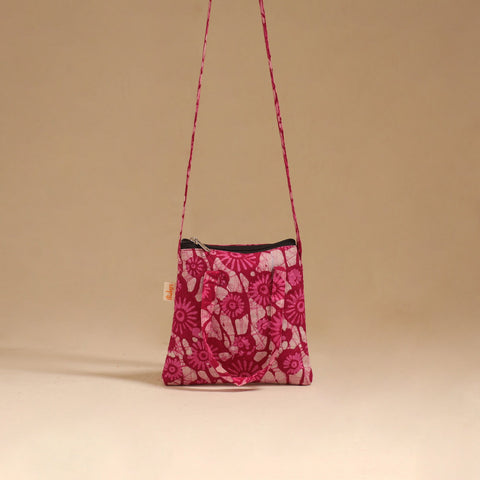 Handcrafted quilted sling bag 36