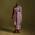 Pink - handloom chanderi silk hand sanganeri dupatta 49