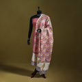 Pink - handloom chanderi silk hand sanganeri dupatta 28