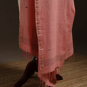 Handloom cotton bengal jamdani dupatta 03 - handcrafted