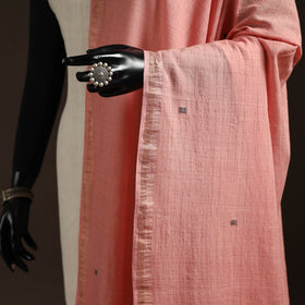 Handloom cotton bengal jamdani dupatta 03 - handcrafted